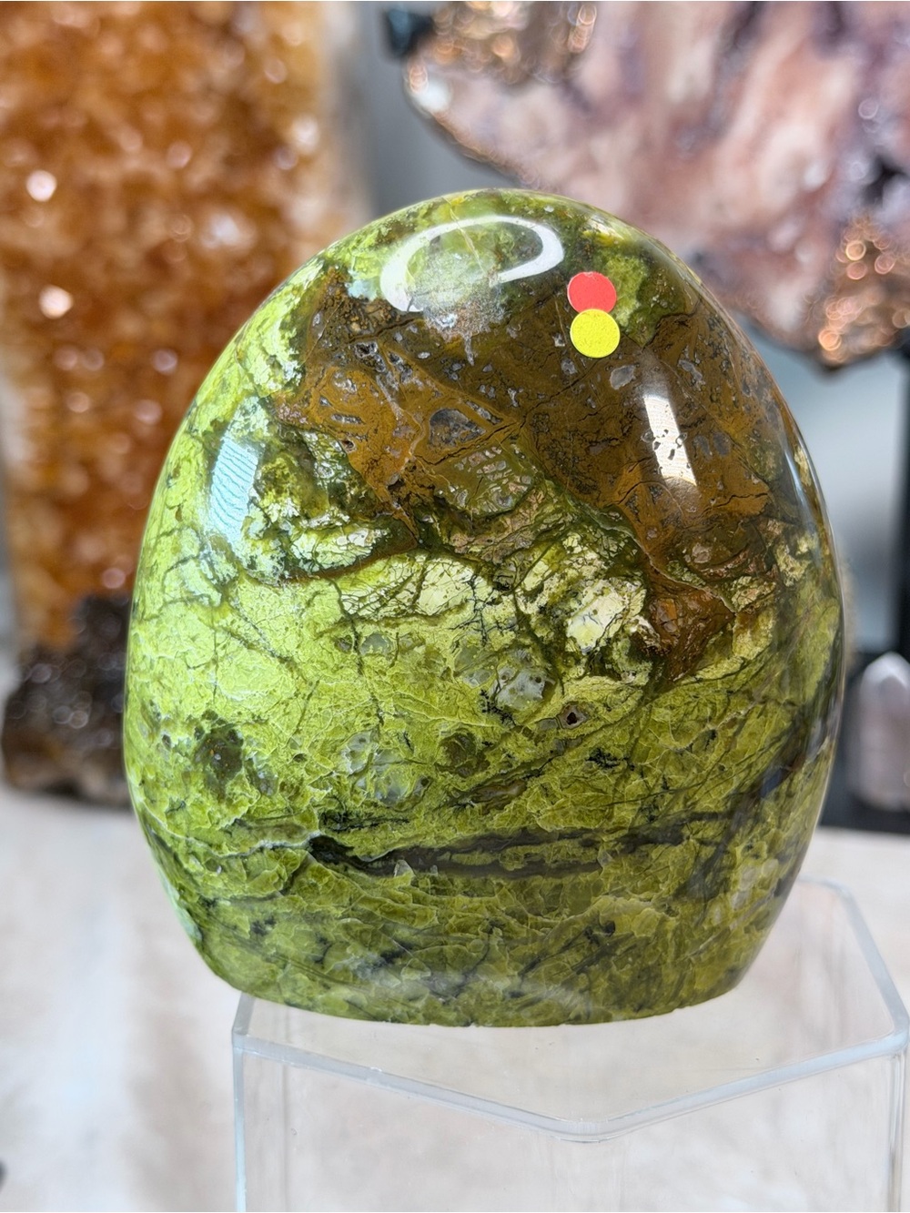 Green Opal Freeform from Madagascar | Natural Polished Freeform